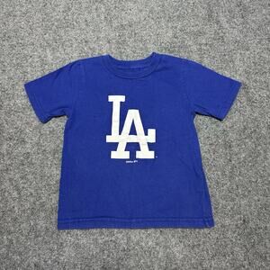 Genuine Merchandise Kids MLB (Size 4T) Blue LA Dodgers Short Sleeve T-Shirt